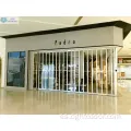 Puerta plegable comercial alta transparente